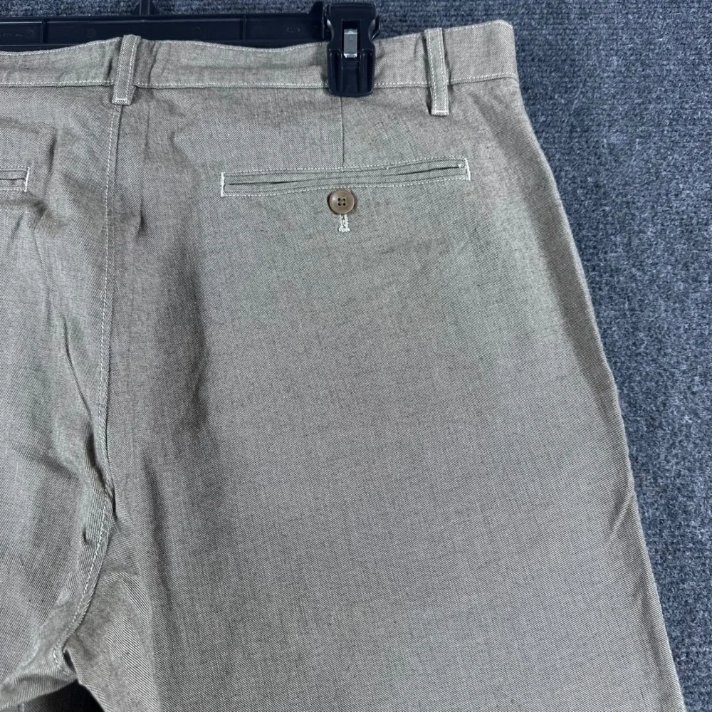 Banana Republic Pants Mens 36x30 Tan Straight Fit Cotton Slub Chino Casual